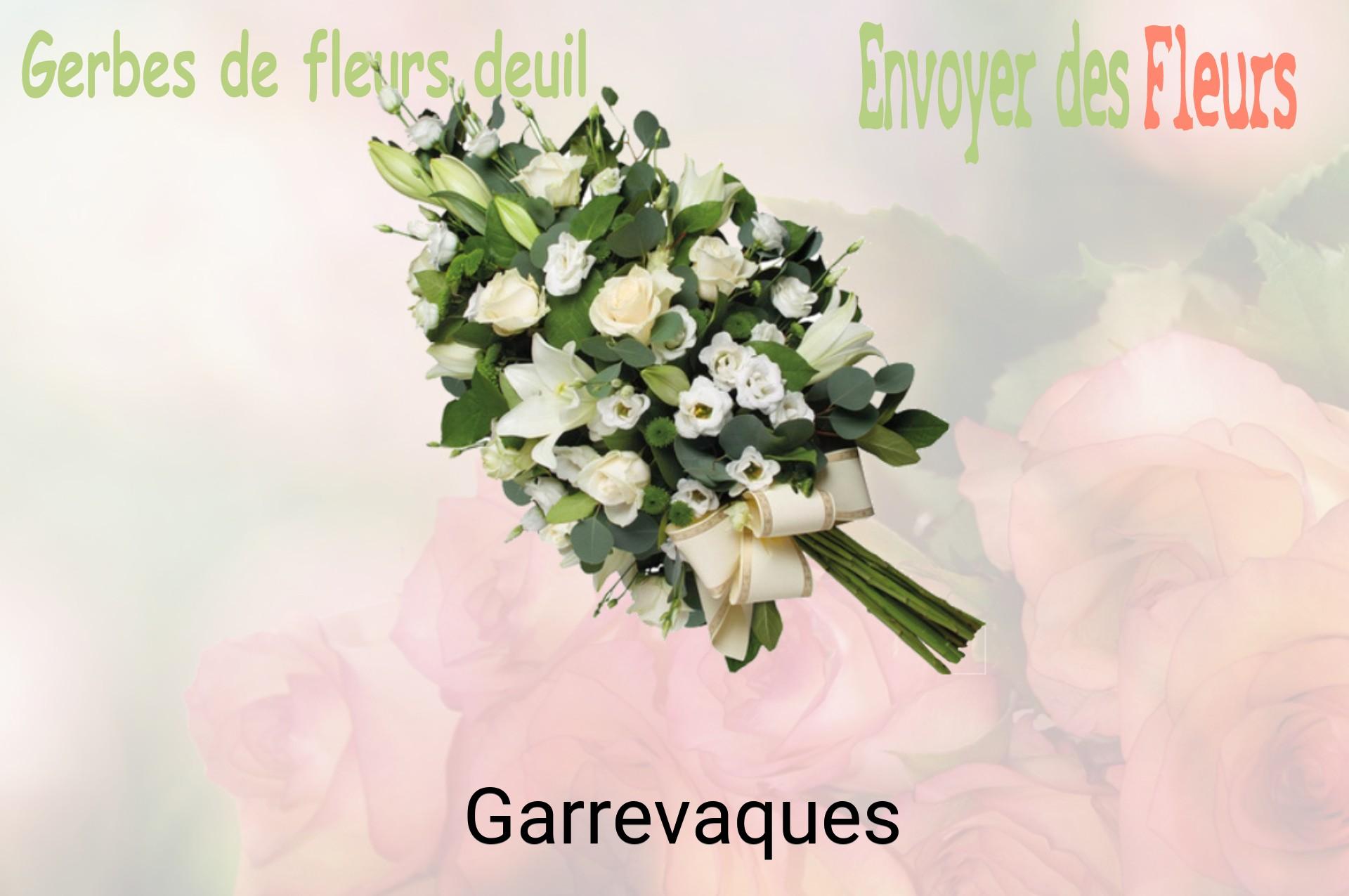 Gerbe de fleurs de deuil livrée à Garrevaques